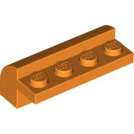 Lego kostka (kostička) 2x4x1 1/3 zakulacená nahoře, oranžová (6075359)